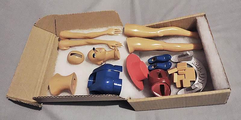 MA-UNI KIT Doll assembly components