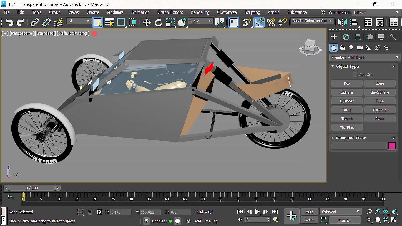 Compact electric tricycle